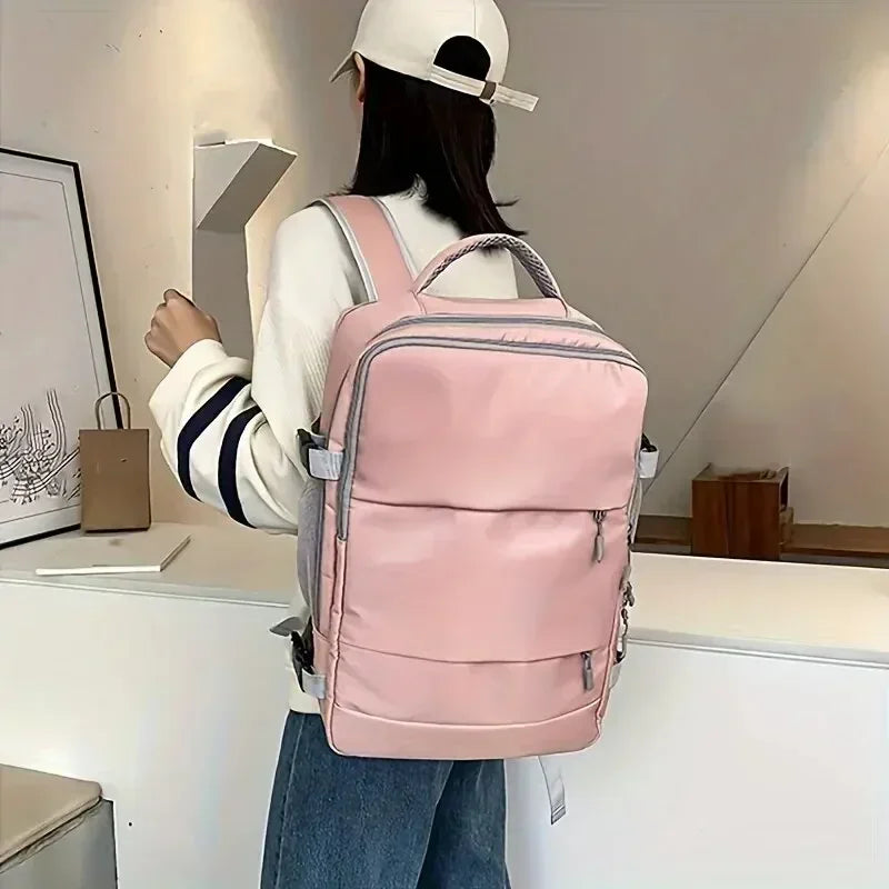 Water-resistant Independent Shoe Compartment Backpack Railing USB