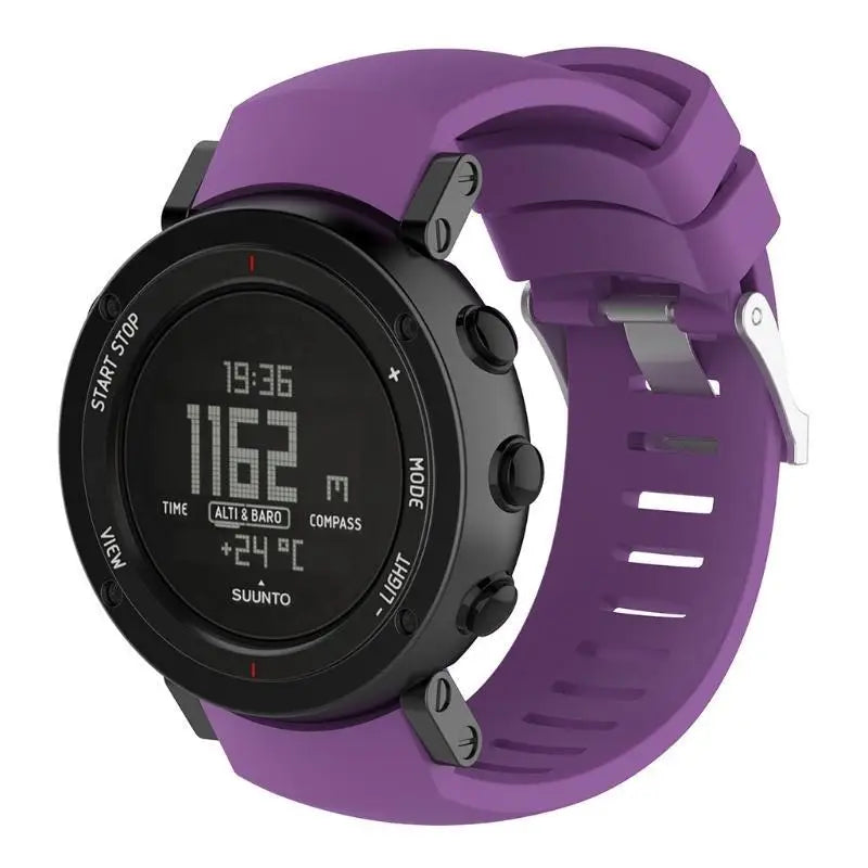 652F Quick Release Watch Replace Accessories Silicone Band Bracelet for Core ALU Black Anti-scratch Straps Zpaxo