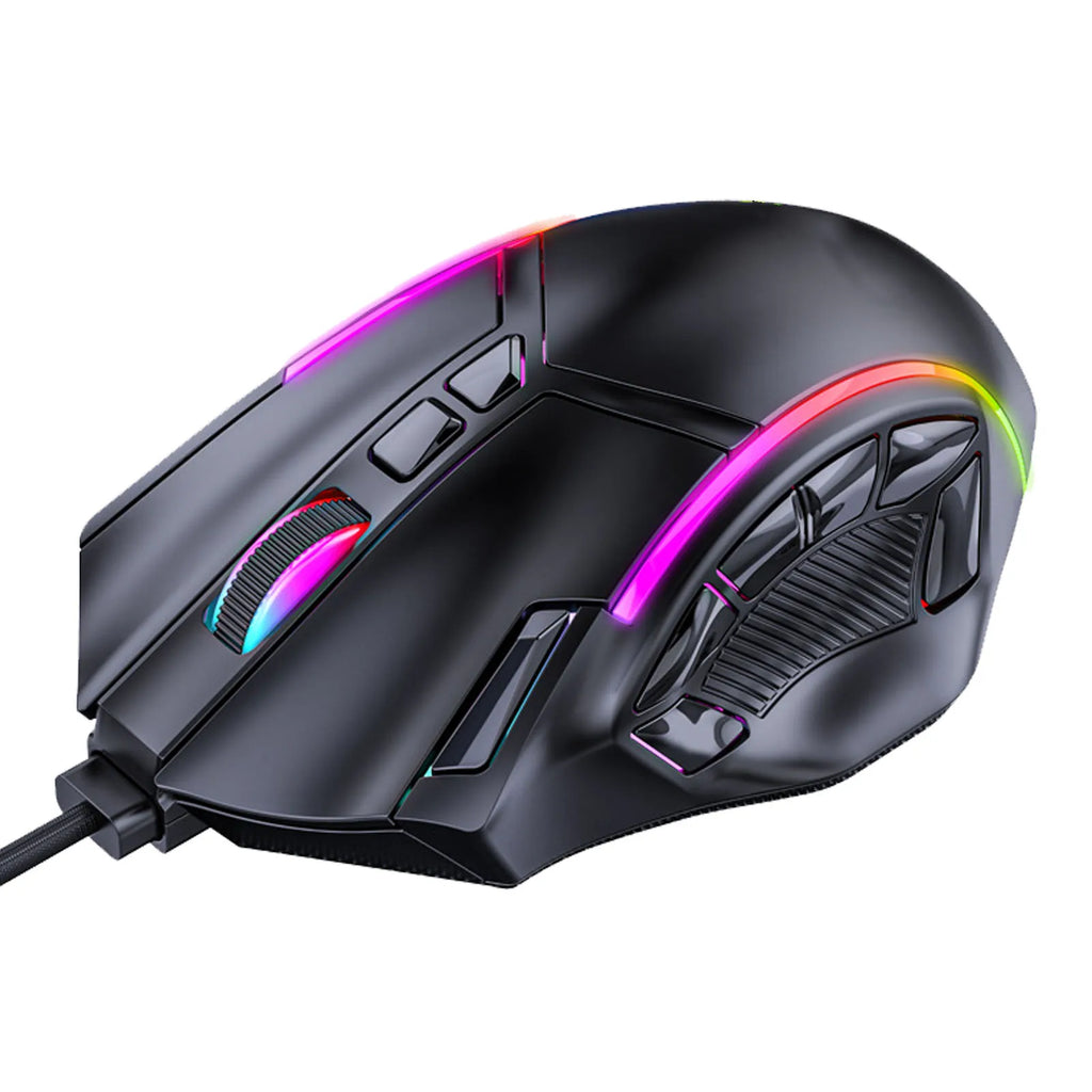 Gaming Mouse RGB Wired Mouse 12800DPI 12 Keys Macro Definition Photoelectric Working Method Computer Replacement Accessories Zpaxo