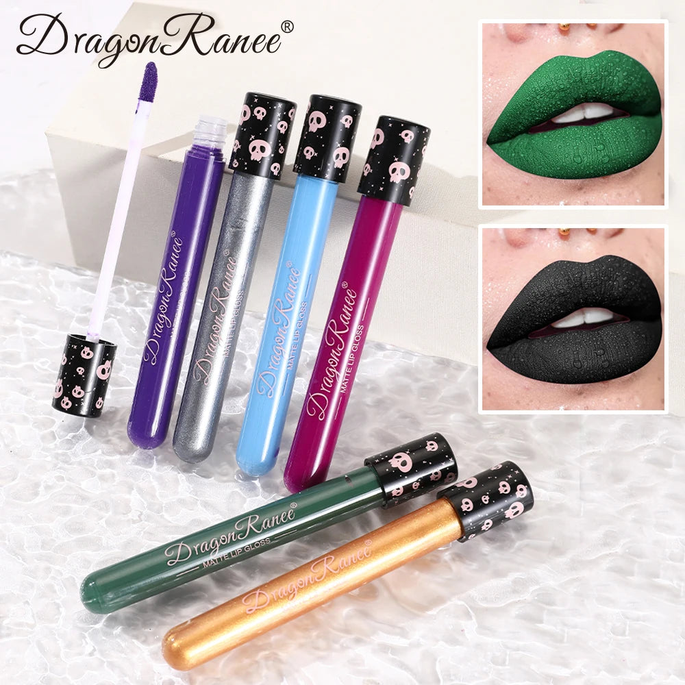 Colorful Lip Gloss Lip Glaze Test Tube Lip Glaze Easy-To-Apply Waterproof Matte Lip Balmparty Lip Makeup Long-Lasting Lip Gloss Zpaxo