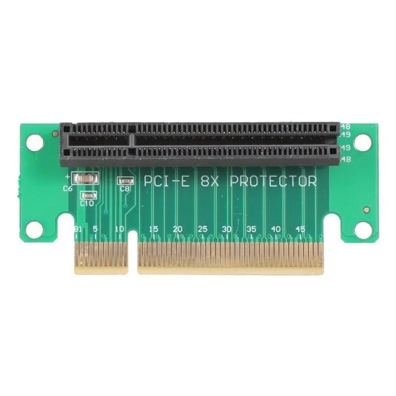 652F Pcie 8X to Pcie 8X Risers Adapter Card 90 Degree PCIE Extender Extension Zpaxo