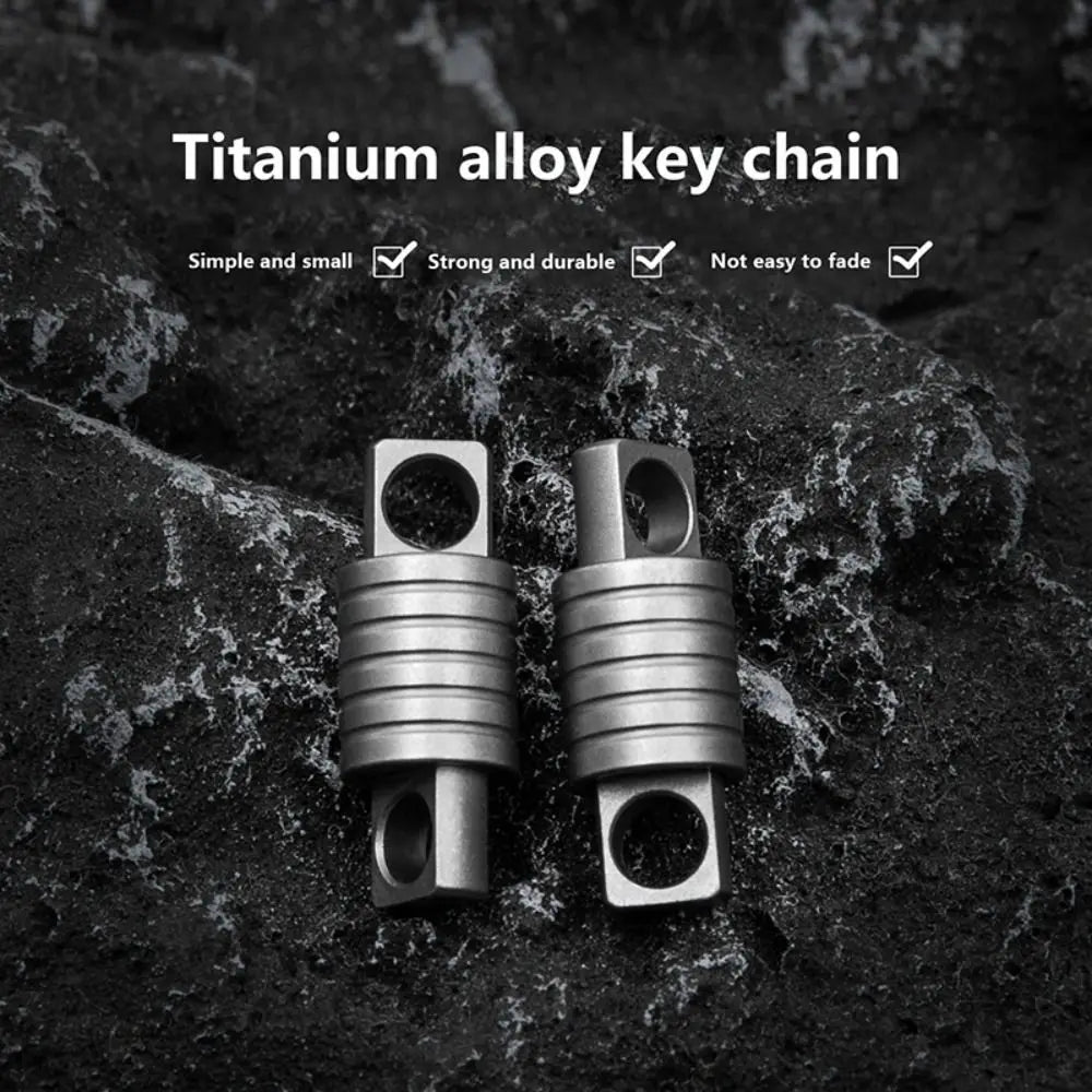 Portable 360° Rotatable Titanium Keychain Accessories Swivel Mini Spinner Buckle Holder Silver Connect Accessories Tool Zpaxo
