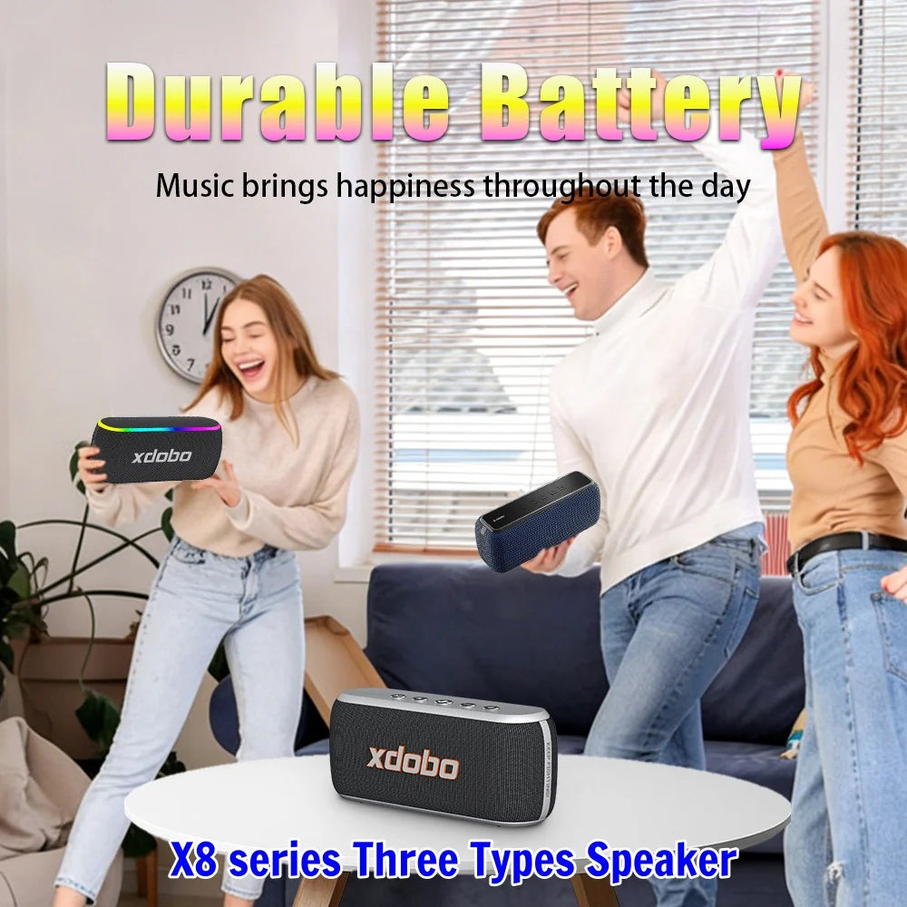 XDOBO X8 Series Wireless Speaker 60W Subwoofer Deep Bass Outdoor Music Smart TV Home Cinema Loudspeaker X8II X8III X8IV Soundbar Zpaxo