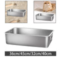Open Pet Litter Box Cats Bedpan Non Stick Smooth Surface Indoor Zpaxo 45x35x10cm