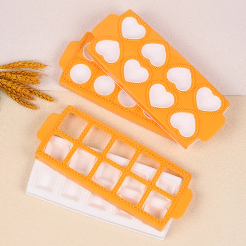 Ravioli Mold Ravioli Maker Plastic Dumplings Mold Heart Round Square Shape Dumplings Maker Kitchen Pastry Tool Zpaxo