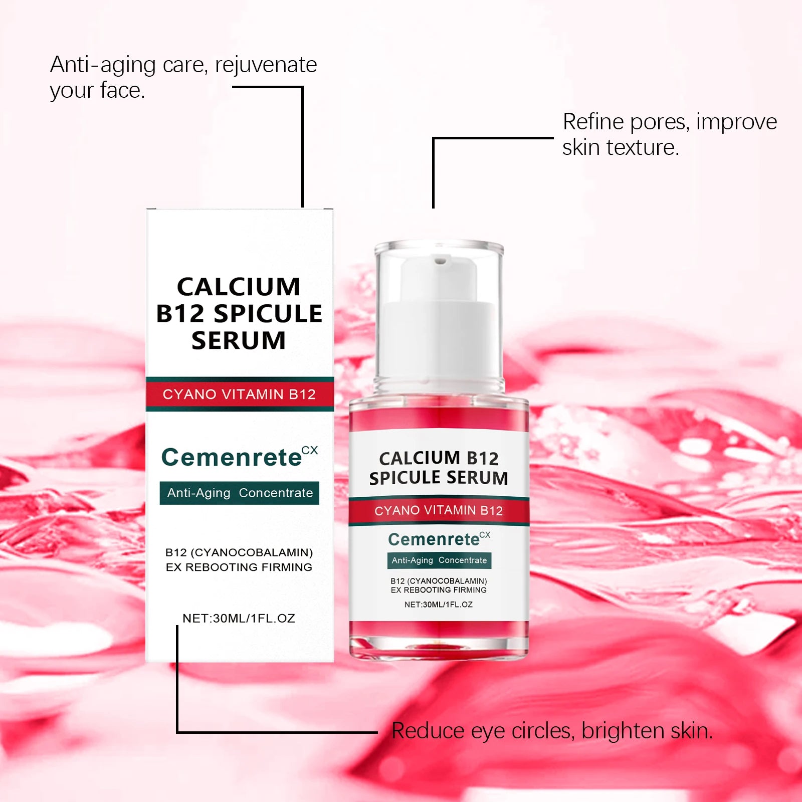 Anti-Aging Serum Hydrating Facial Serum Moisturizes Nourishes Skin Minimizes Pores Brightens Skin Boosts Whitening Barrier Care Zpaxo
