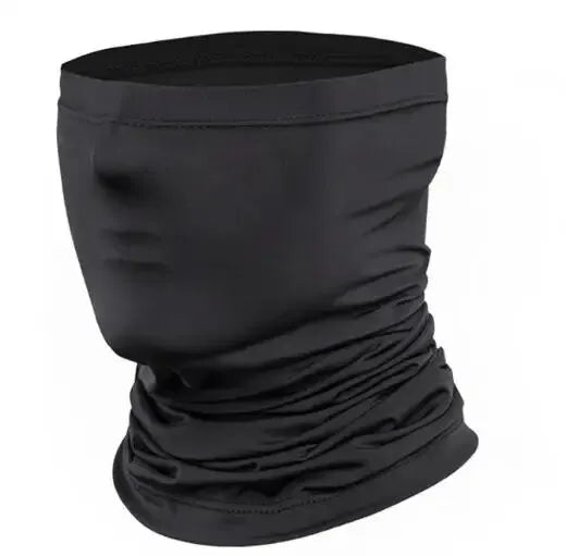 Summer Breathable Cycling Headwear Ice Silk Anti UV Face Cover Quick-dry Outdoor Sport Running Scarf Men Women Fishing Mask Zpaxo Black