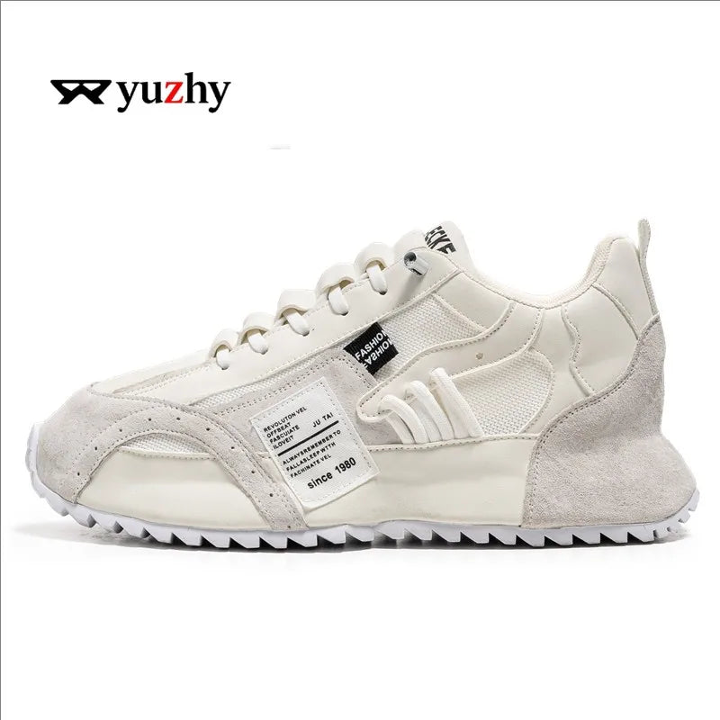 Men's Casual Sneakers Luxury Trainer Shoes Breathable Race Running