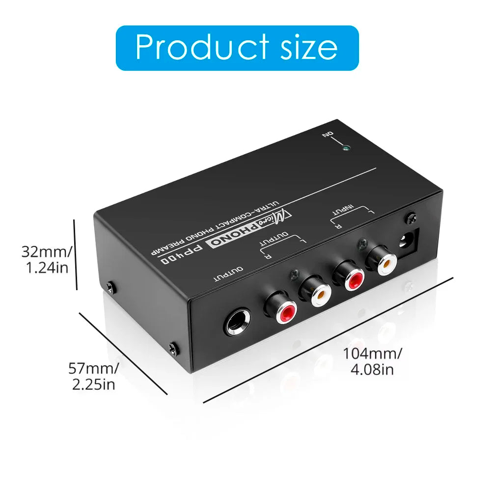 PP400 Ultra-compact Phono Preamp Preamplifier Home Mini Audio