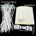 DIY Candle Making Kit – 50 Wicks, Metal Holder & Glue Dots Candle Making Kit Zpaxo set 1