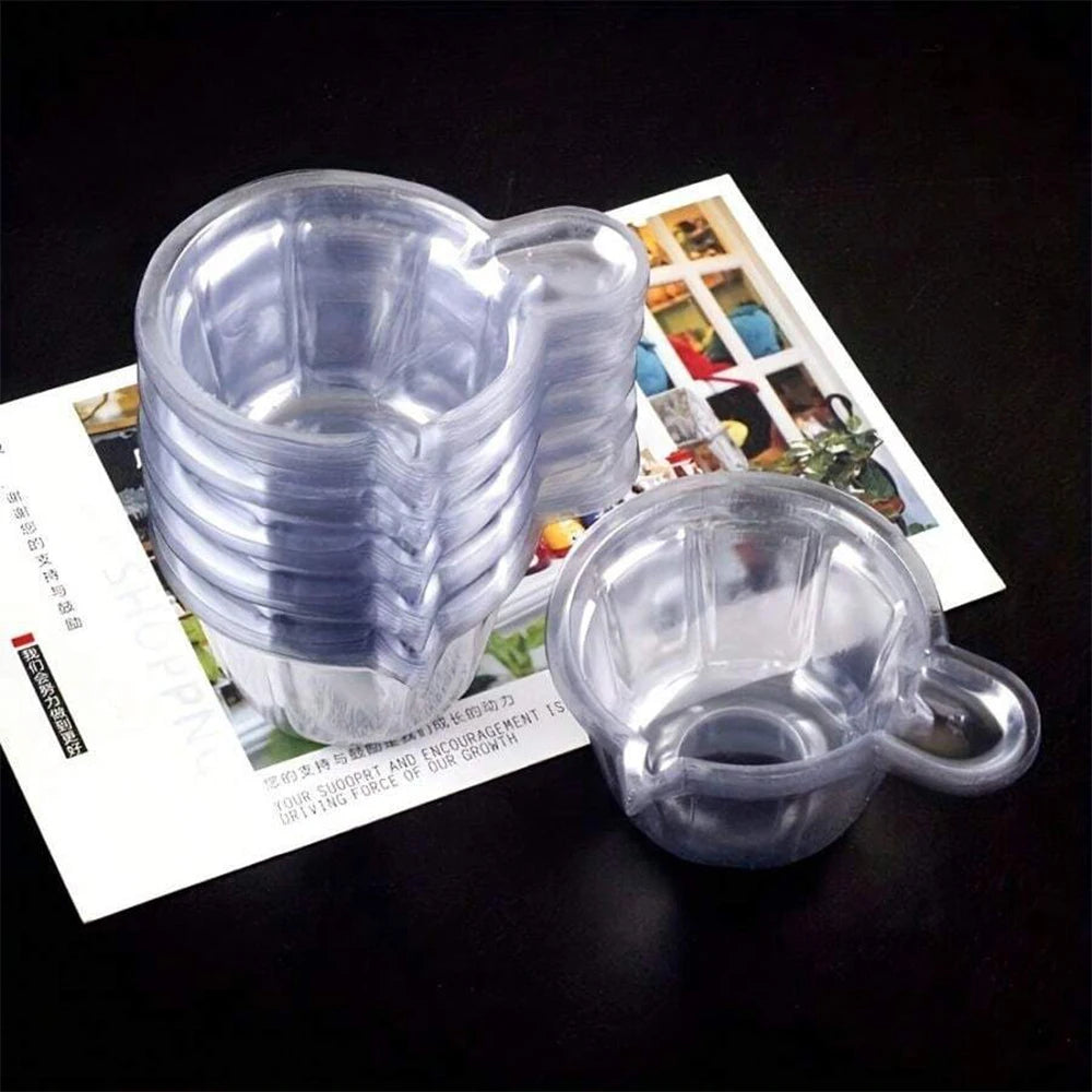 50/100Pcs 40ML Disposable Cups Dispenser Plastic Cup for DIY Epoxy Resin Jewelry Making Accessories Zpaxo