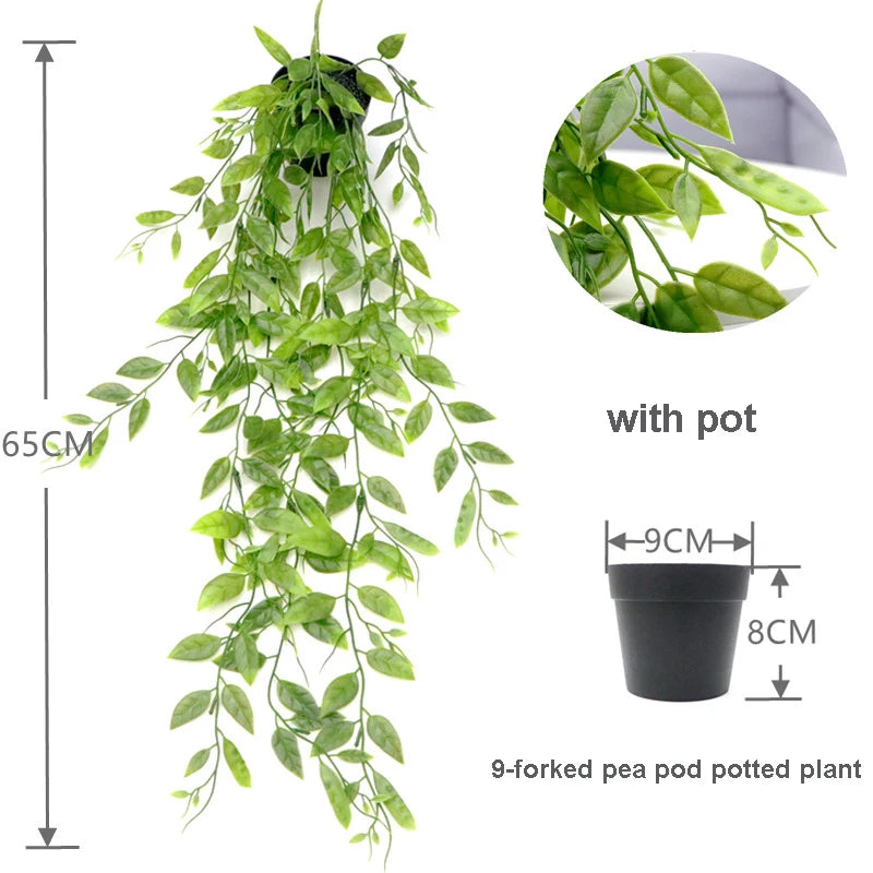 Artificial Hanging Plants Fake Potted Greenery Eucalyptus Mandala Zpaxo Ped Pod A