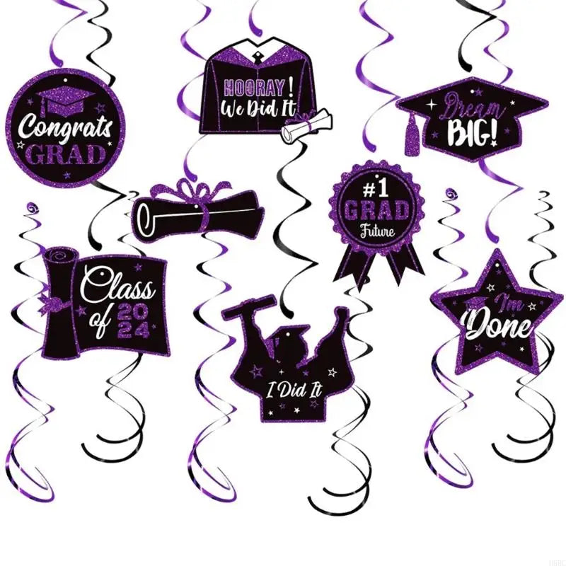 Graduations Party Decorations Hanging Banners Helical Honeycomb