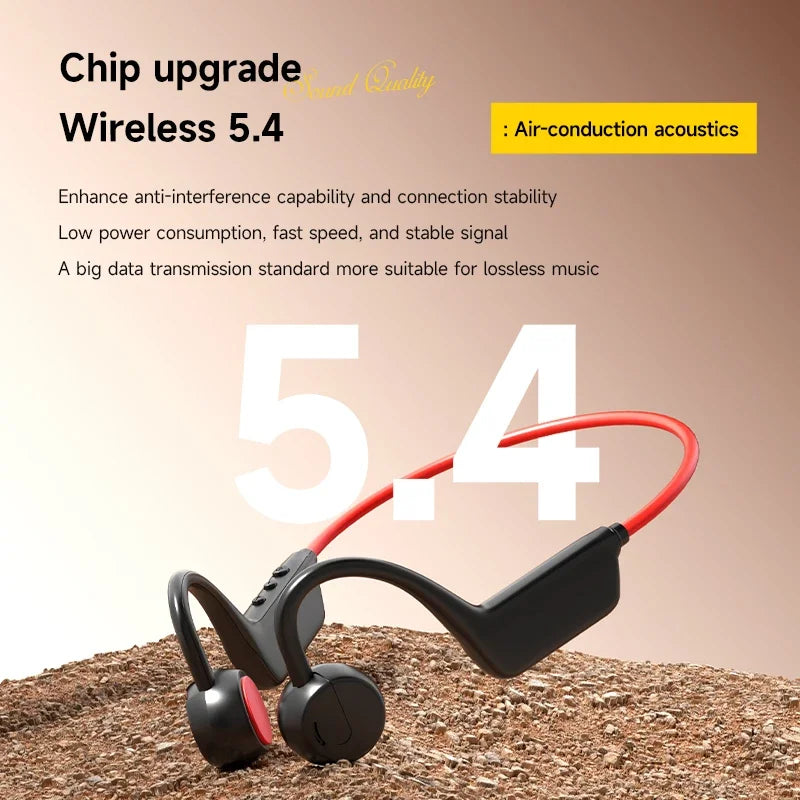 Bone Conduction Headset Wireless Swimming Sports Headphone IPX8 Zpaxo
