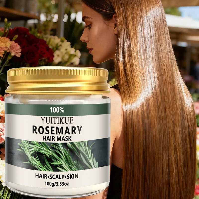 YUITIKUE Rosemary Hair Mask – Moisturize, Frizz Control & Elasticity Rosemary Hair Mask Zpaxo
