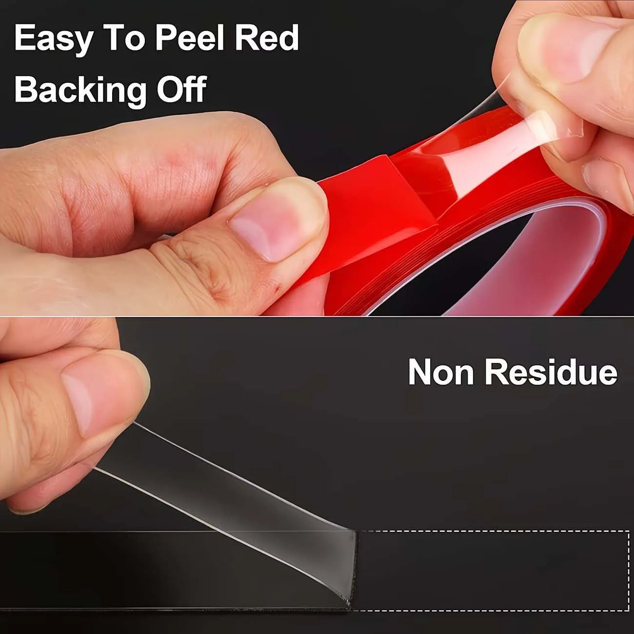 5-Roll Red Double-Sided Tape – 8mm Heat Resistant Craft Tape Double-Sided Tape Zpaxo
