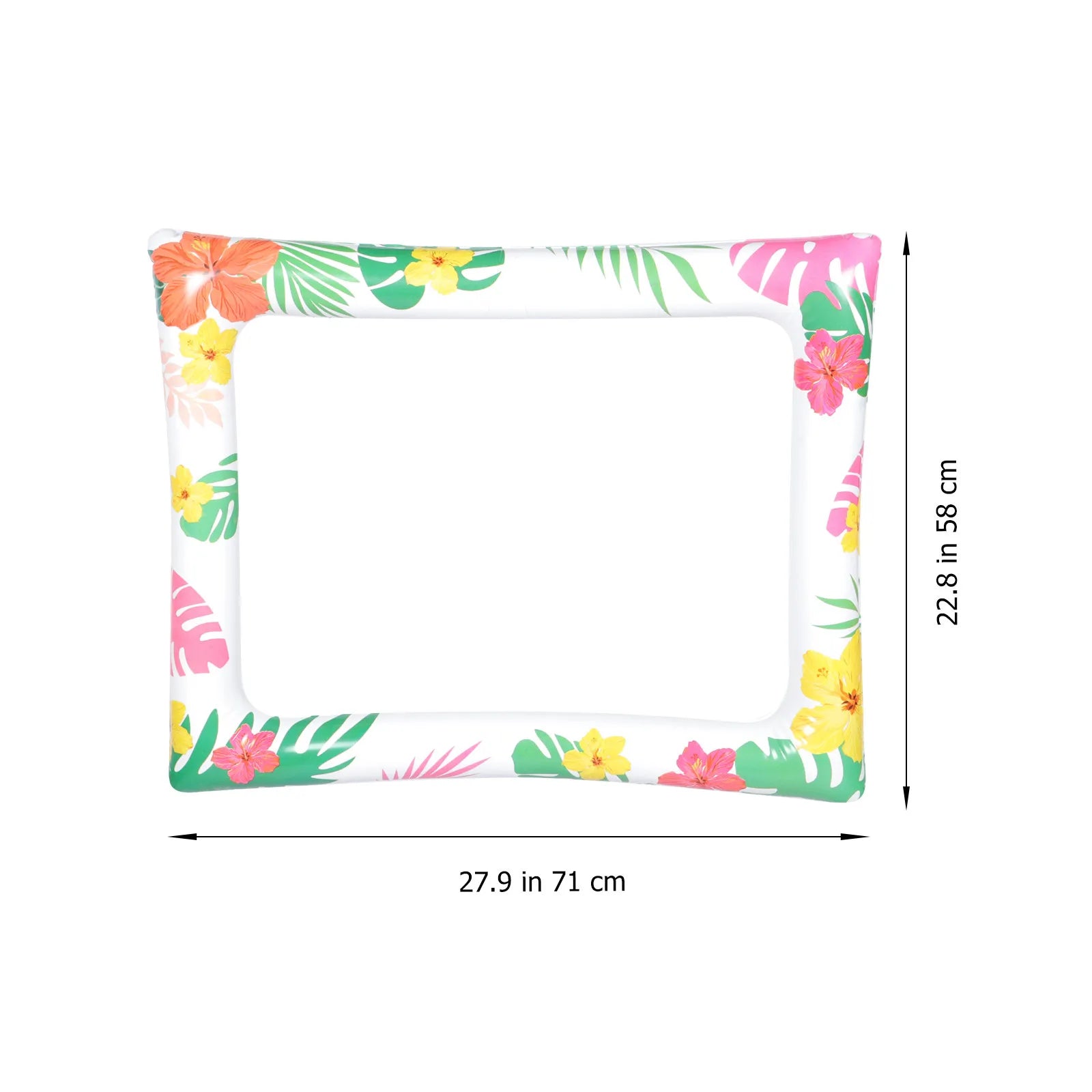 Large Inflatable Photo Frame for Hawaii Party Birthday Beach Festival Summer Fun Photo Taking Prop Decorative Selfie Picture Zpaxo