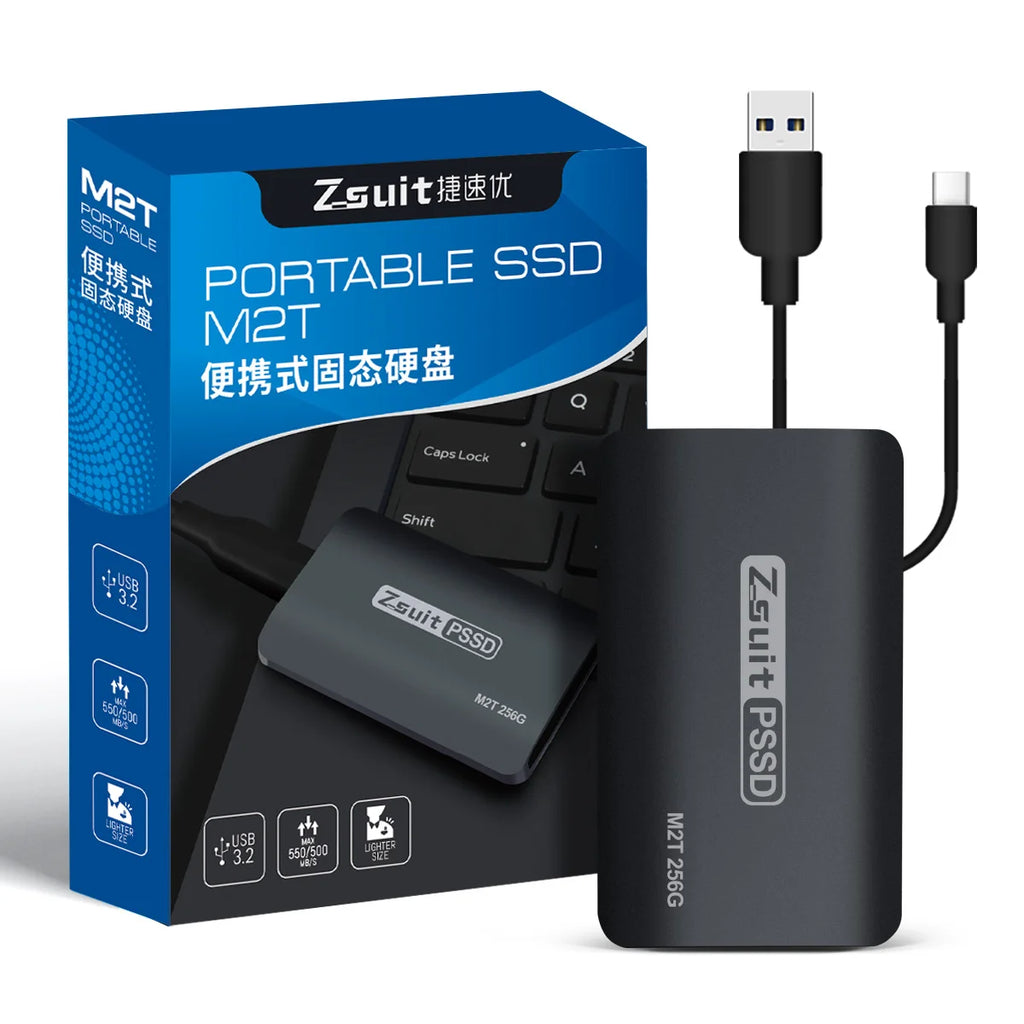 SSD External Hard Drive Portable Solid State Drive 1TB Hard Disk Mobile SSD Type-C USB 3.1 Compatible For PC Laptop Free Shipp Zpaxo black 1TB