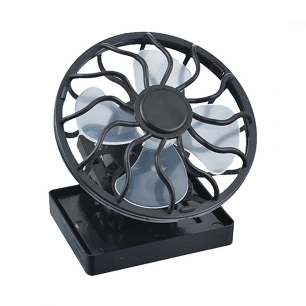 Mini Clip-on Solar Energy Fan Camping Hiking Cooling Portable Fan for Summer Travel Camp Mountaineering Cooling Zpaxo B