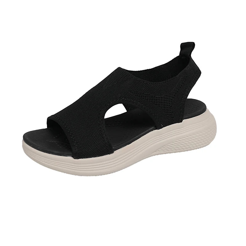 Women Summer Shoes 2026 Mesh Fish Platform Sandals Women's Open Toe