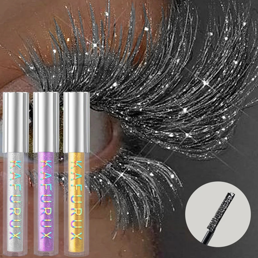 Diamond Shine Waterproof Volume Curl Mascara Glitter Snow Effect