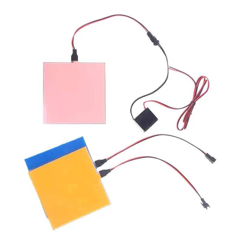 12V 10x10cm EL Flexible Electroluminescent Cold Light Source Cuttable Zpaxo