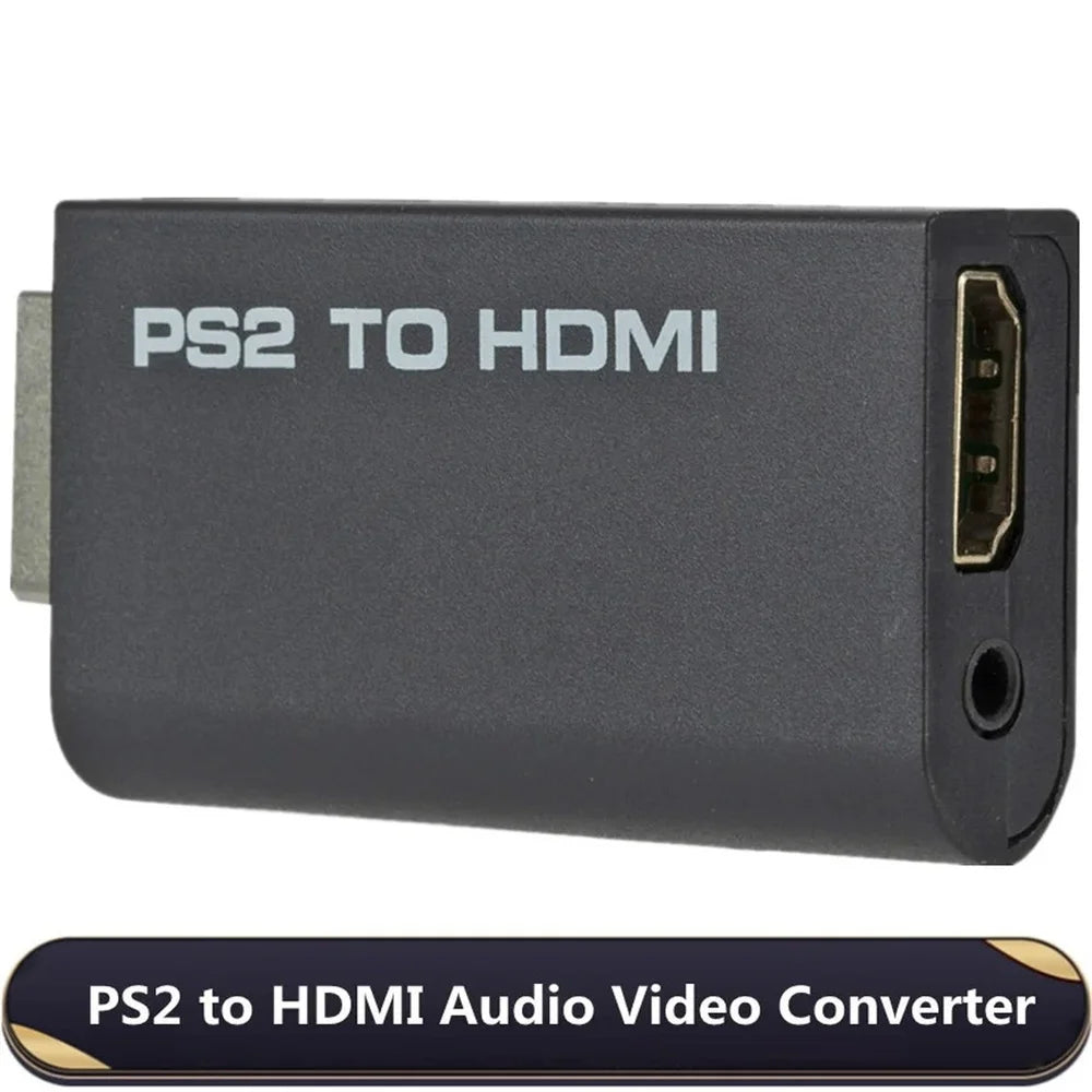 PS2 to HDMI Adapter | HD Converter with 3.5mm Audio Output HDMI Converter Adapter Zpaxo