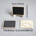 20PCS Mini Chalkboard Signs With Easel Wedding, Birthday Parties, Message Board Signs And Event Decor Wooden Place Cards Zpaxo 20PCS