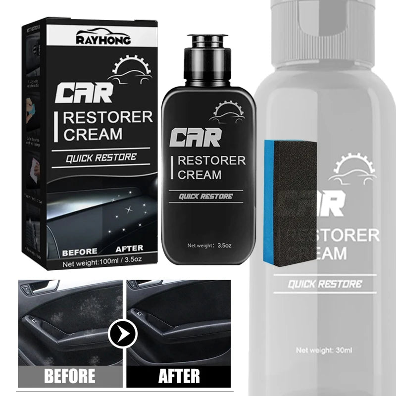 Car Leather & Plastic Restorer Cream | 30/100ml Repair Agent