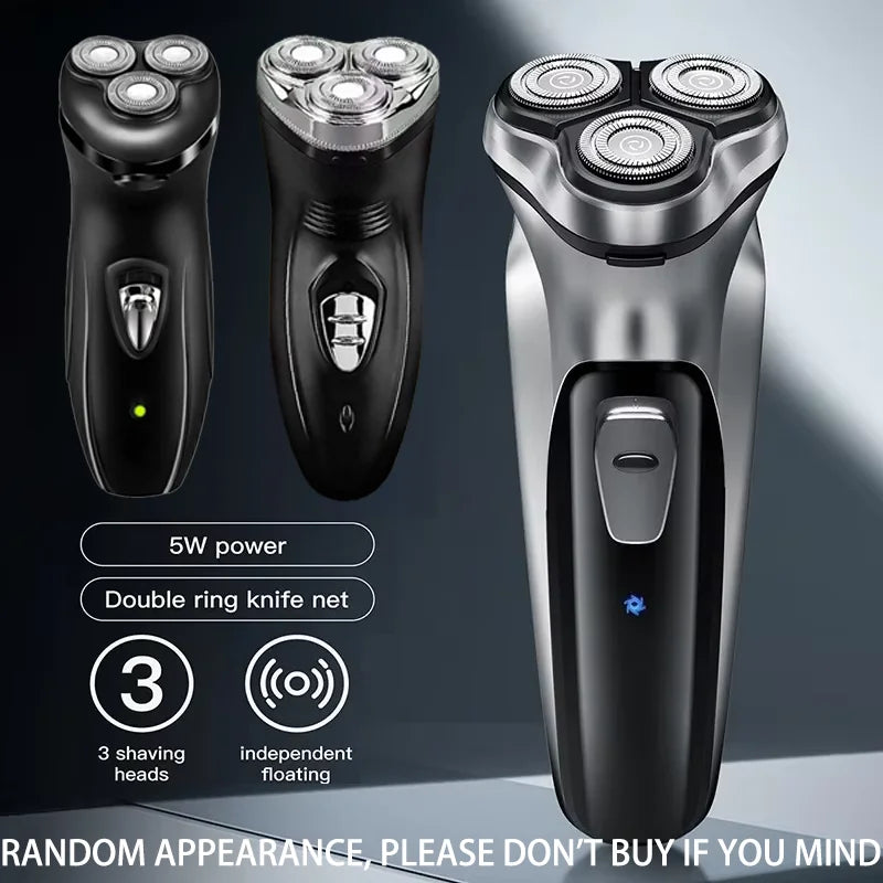 Blackstone Electrical Rotary Shaver for Men 3D Floating Blade Washable USB Rechargeable Shaving Beard Machine Zpaxo