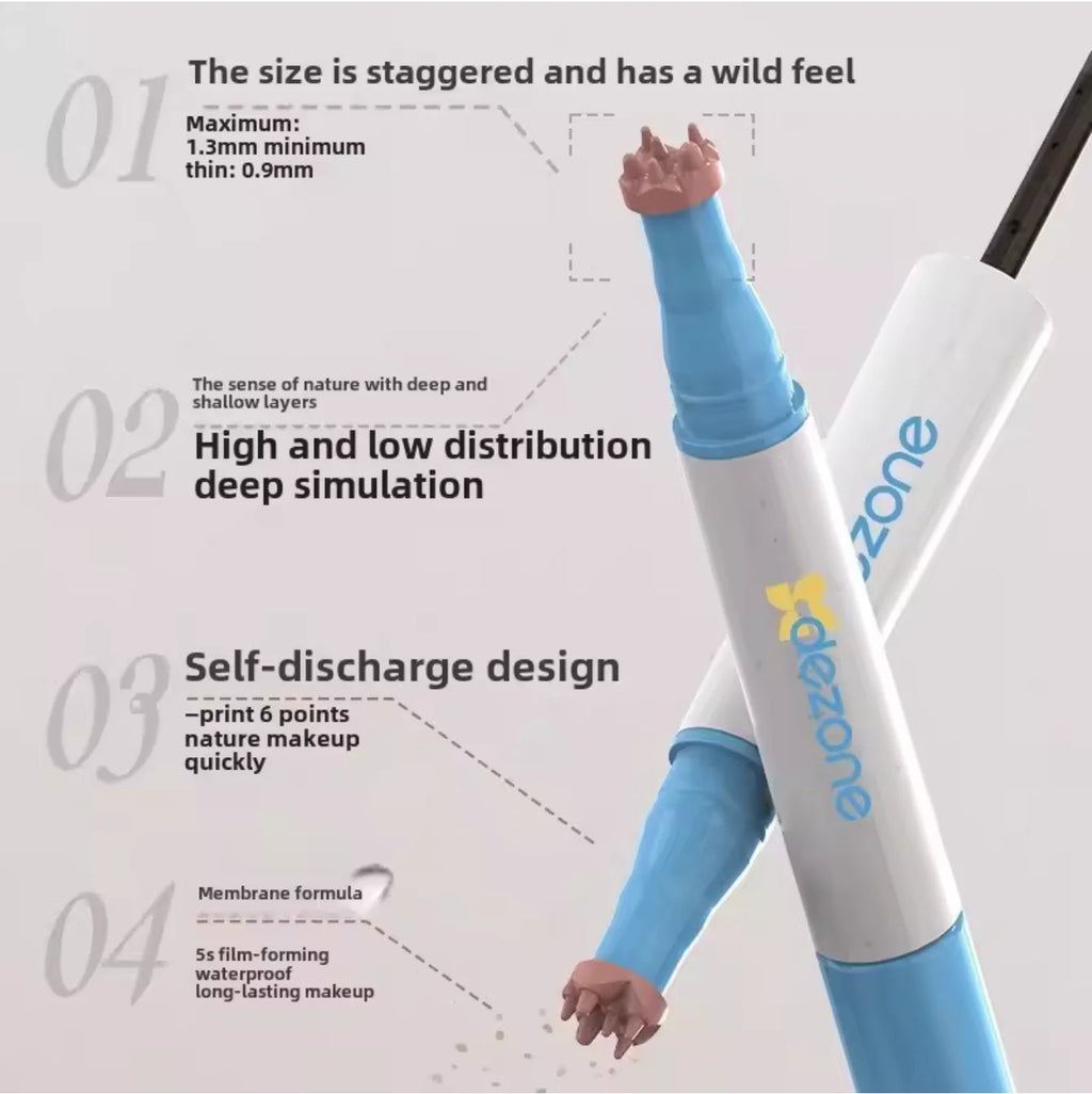 DEZONE Natural Looking Freckle Pen Freckle Blush Pencil Long Lasting Waterproof Freckles Stamp 2 In 1 Blush Makeup Cosmetics Zpaxo