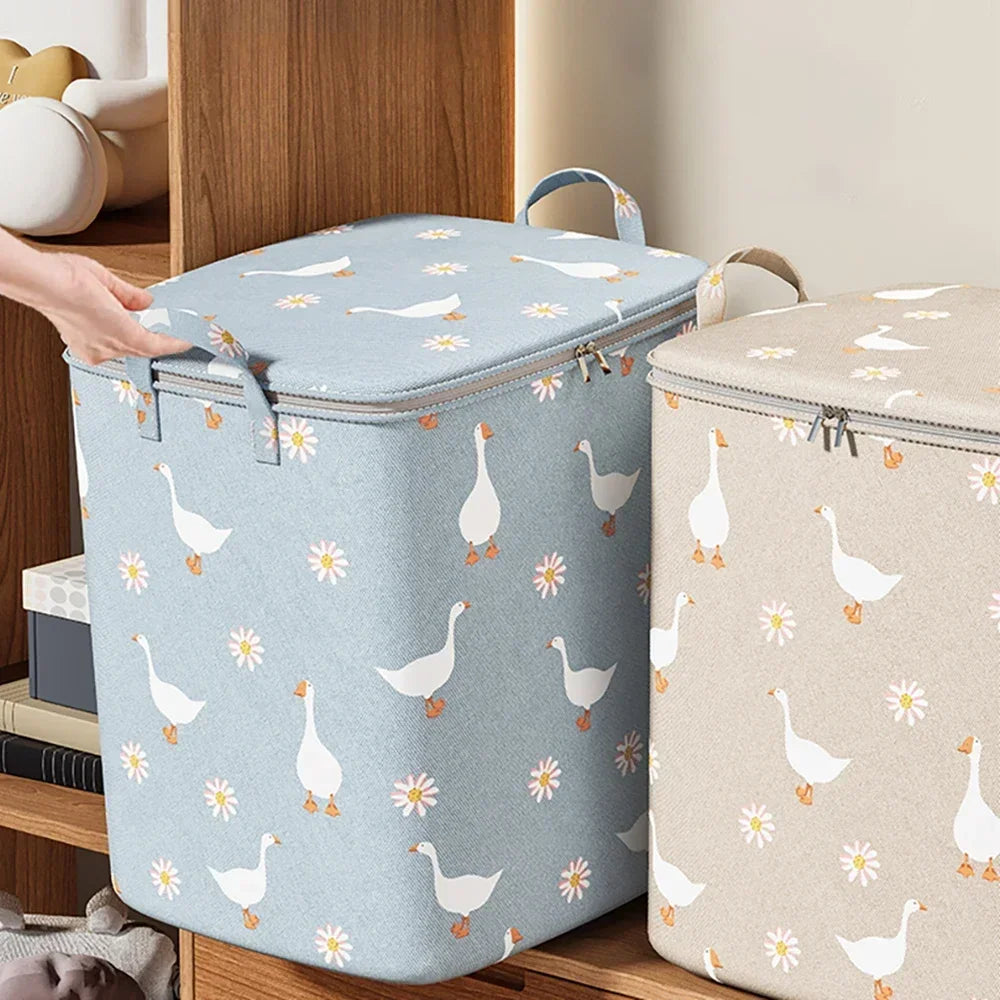 140L Large Quilt & Clothes Storage Bag – Foldable Oxford Organizer Clothes Storage Bag Zpaxo