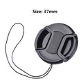 Camera Lens Cap DSLR Camera Front Lens Cap Cover For Canon Nikon Sony Olypums Fuji Lumix 37/43/46/49/52/55/58/62/67/72/77/82mm Zpaxo 1pcs 37mm