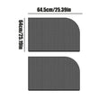 Car Window Sunshade UV Protection Mesh Curtain Cover 2-Pack Car Window Sunshade Zpaxo For rear