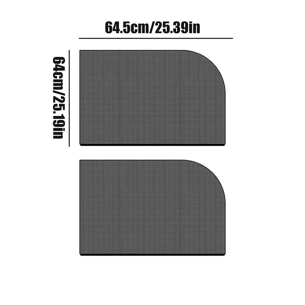 Car Window Sunshade UV Protection Mesh Curtain Cover 2-Pack Car Window Sunshade Zpaxo For rear