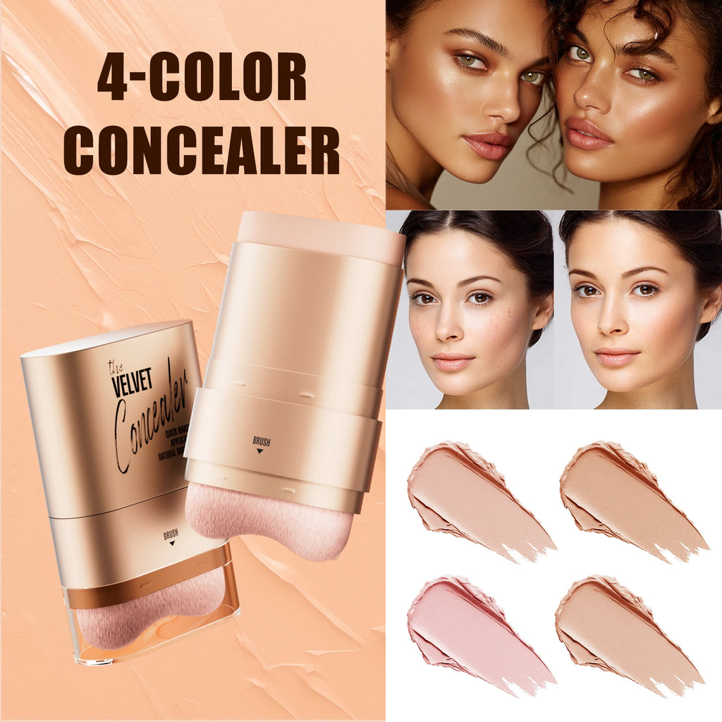 4-Color Concealer Palette – Waterproof, Full Coverage Contour Concealer Palette Zpaxo