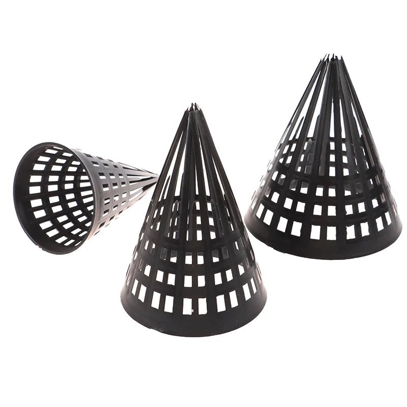 5Pcs Tapered Inlet Fishing Net Finless Eel Loach Trap Fishing Cage Lid Durable Plastic Tackle Cage Lid Black Fishing Accessories Zpaxo