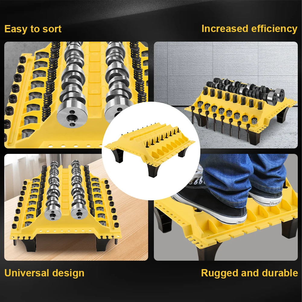 Engine Cylinder Head Organizer Valves Tool Valvetrain Trays Portable