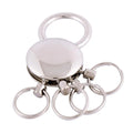 Shackle Hombre Rings Chain Keyring Waist on Keychain Clip Key Chain 4 Ring Keyring Detachable Keychain Holder Zpaxo silver