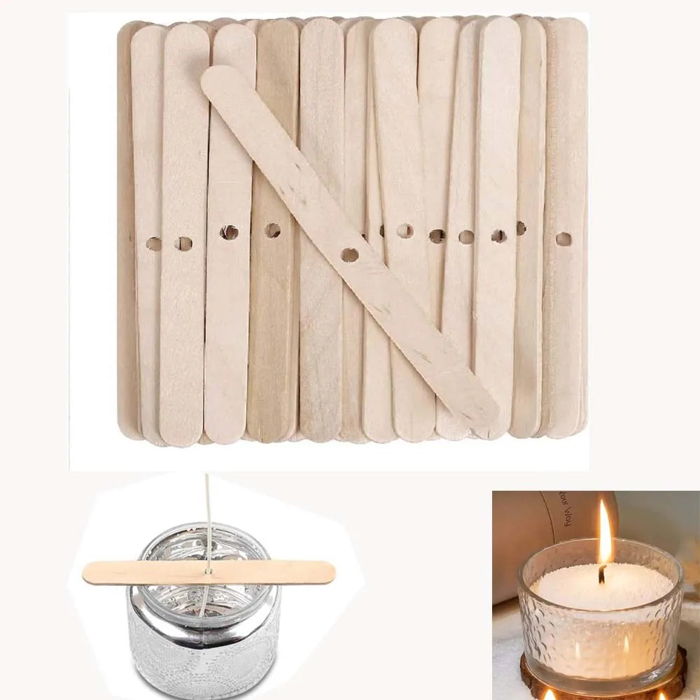 Wooden Candle Wick Holders – 30/50pc Wick Centering Tool Candle Making Tool Zpaxo