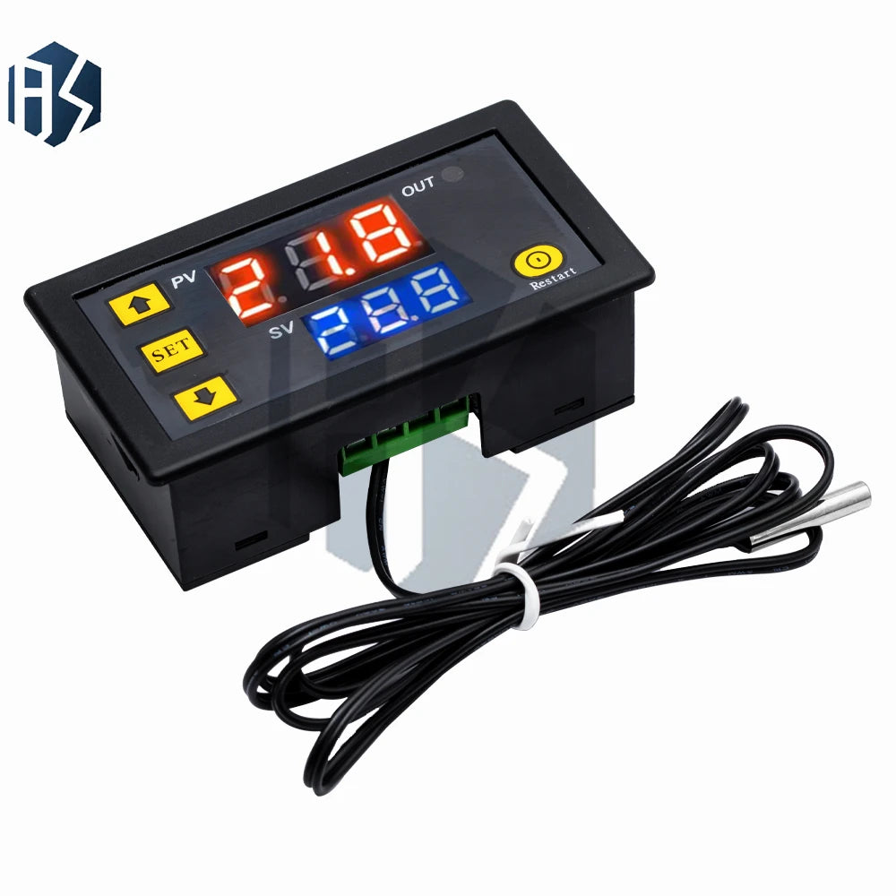 W3230 Digital Thermostat Dual Voltage 12-24V DC 110-220V AC Accuracy Zpaxo