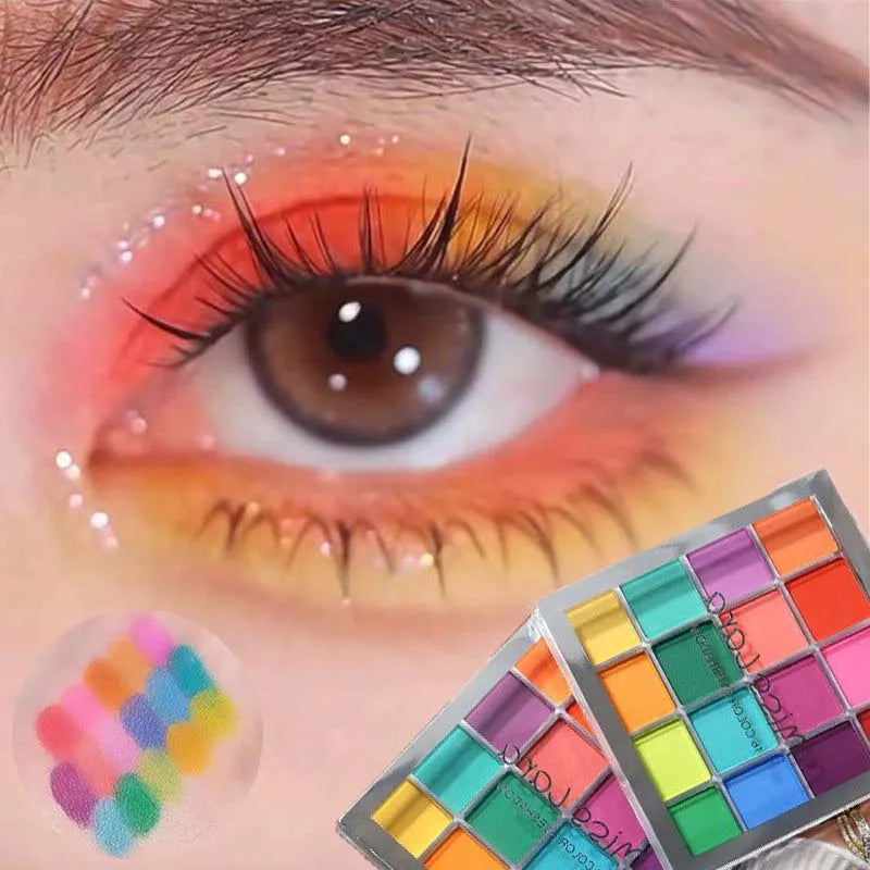 16-Grid Christmas Eye Shadow Palette Waterproof Long Lasting Matte