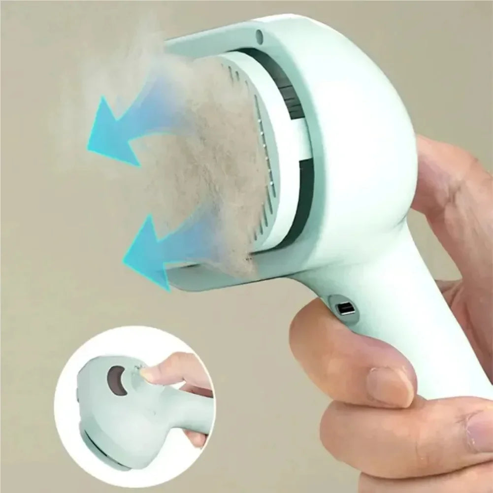 Comb for Dogs and Cats Steam Spray Dog Grooming Brush Unique Steam Brush for Dogs Luxury Grooming Steam Green Pink White Zpaxo