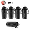 USB Rechargeable LED Multifunctional Strong Light Pocket Keychain Zpaxo 5PCs