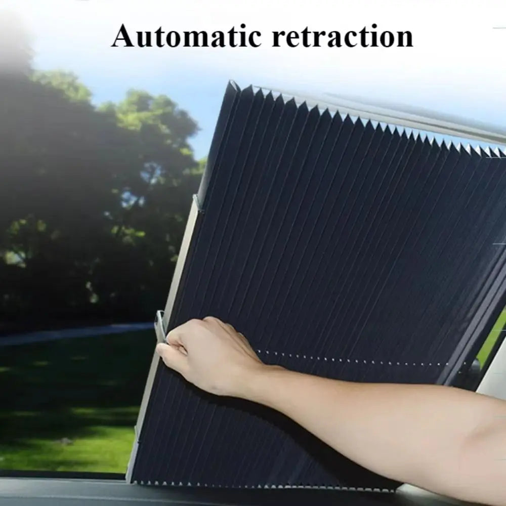 Automatic Telescopic Automobile Sunscreen Retractable UV Reflective Zpaxo