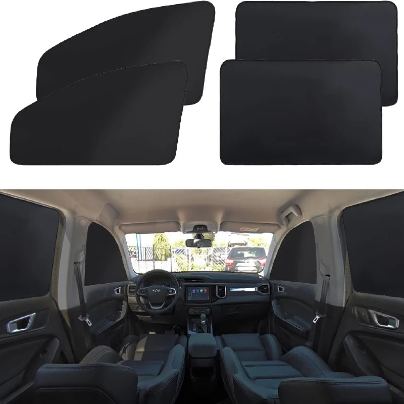 Car Window Sun Shade Anti-UV Curtain Magnetic Side Net Visor Summer