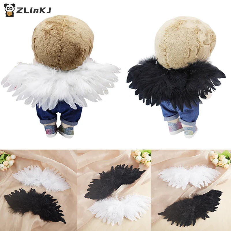 DIY Mini Angel Wing Newborn Props 1 6 4 3 BJD Doll Clothes Wings Zpaxo