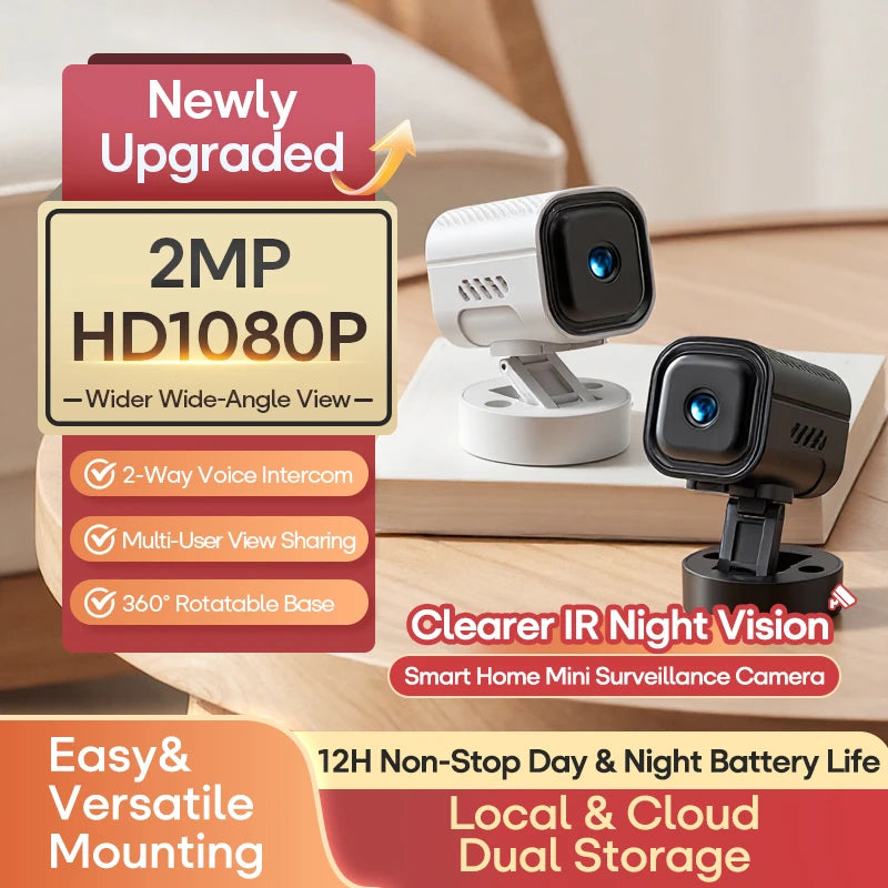 HD 1080P 360 Base Rotation High-definition Night Vision Wifi Camera
