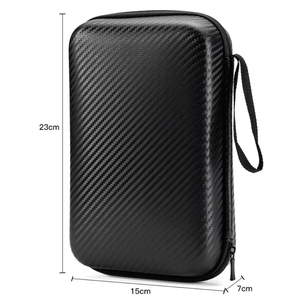 Portable EVA Phone Charger Shaver Zipper Bag Protection Case Hard Disk Data Cable Headphone Storage Pocket Pouch Zpaxo 23 x15 x7