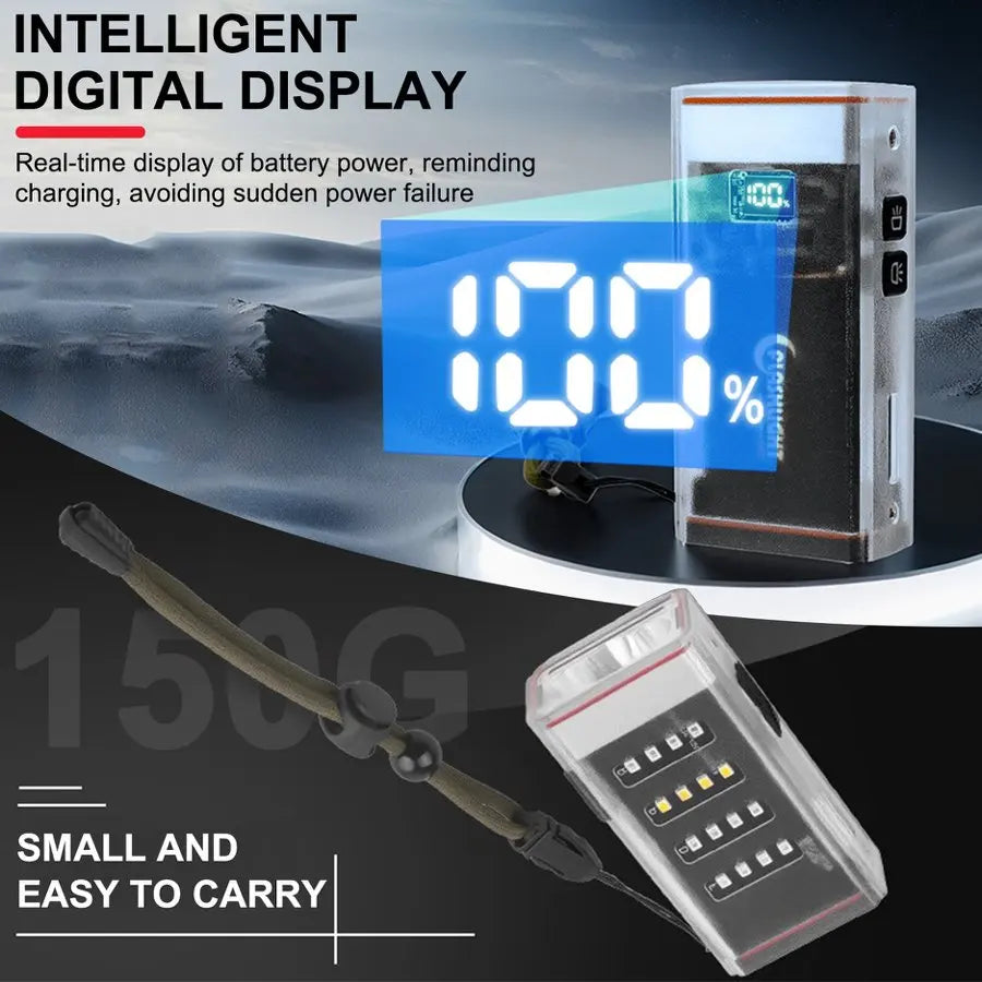 POCKETMAN 4-in-1 Rechargeable LED Flashlight | Camping & Outdoor